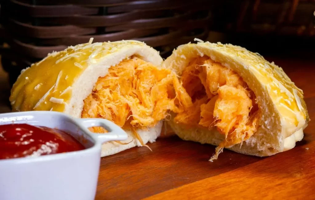 Pastel de forno - recheio de frango