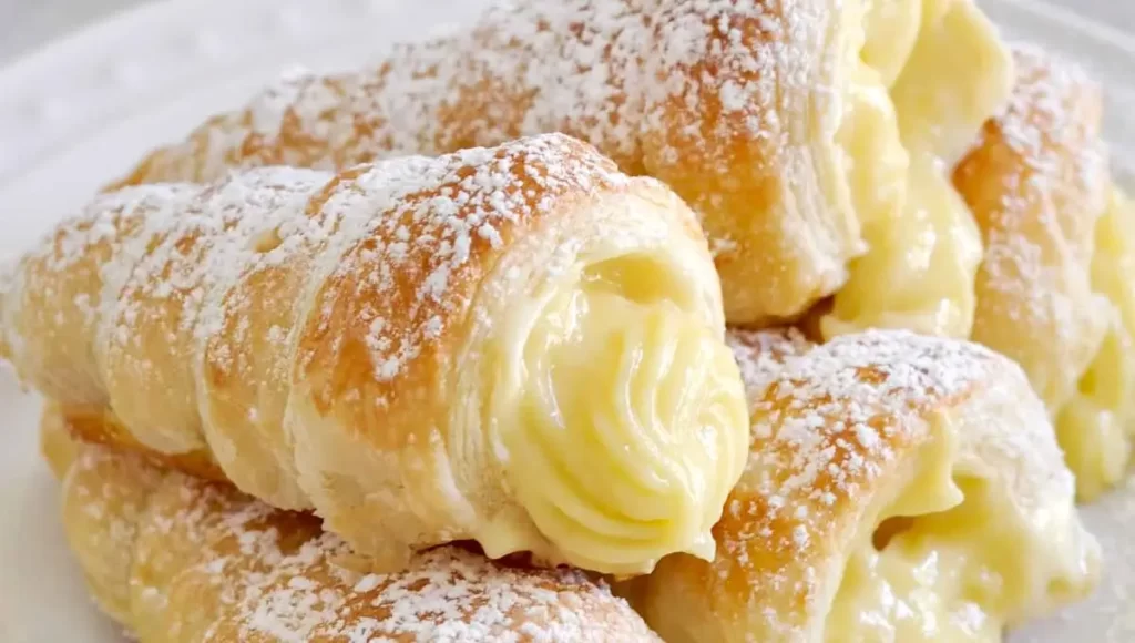 Canudinhos recheados com creme de limão
