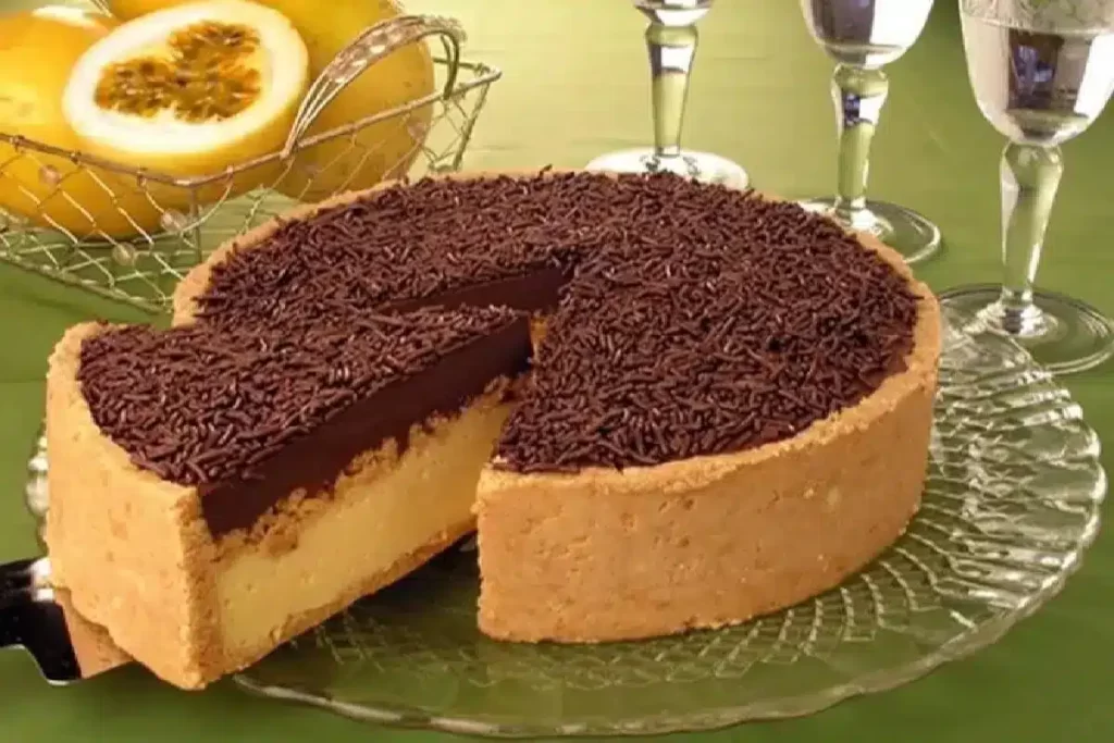 Torta de Maracujá e Chocolate