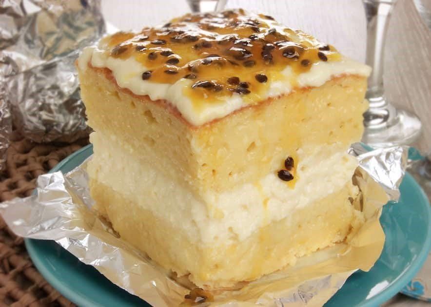 Bolo mousse de maracujá