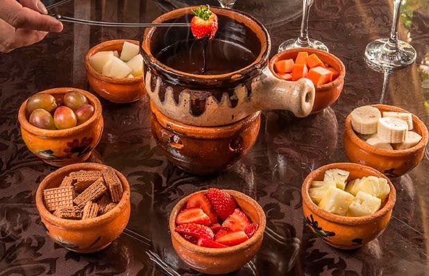 fondue de chocolate
