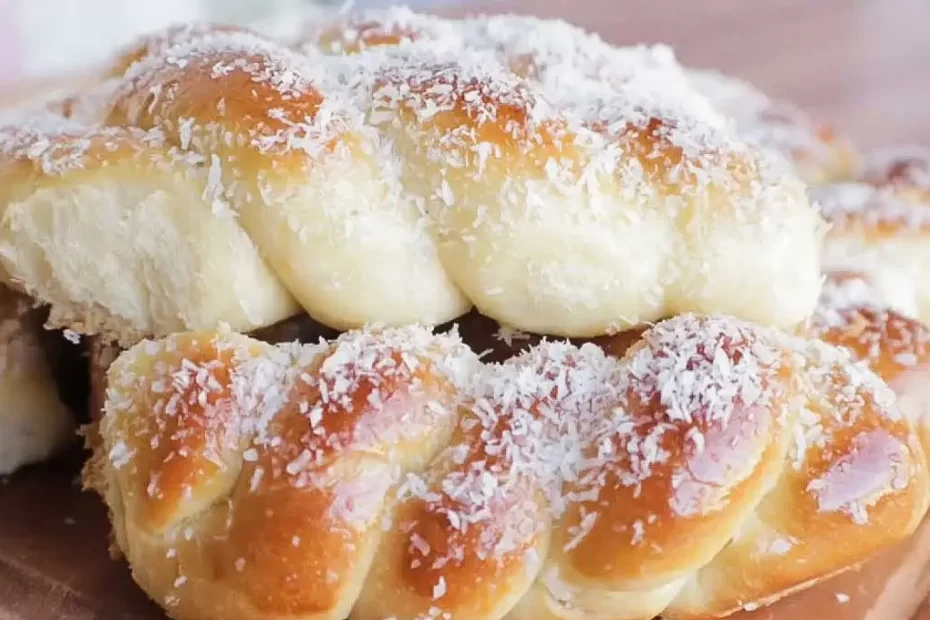 Trança doce com coco