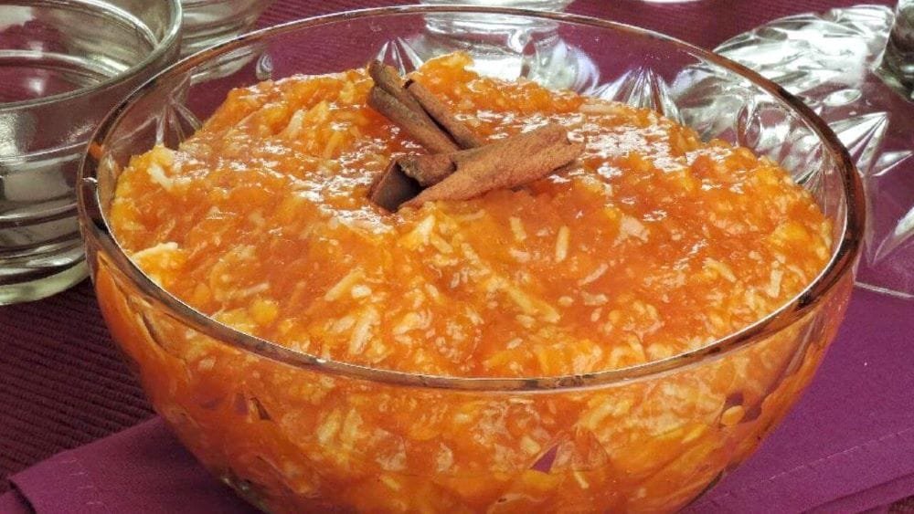 Doce de abóbora com coco