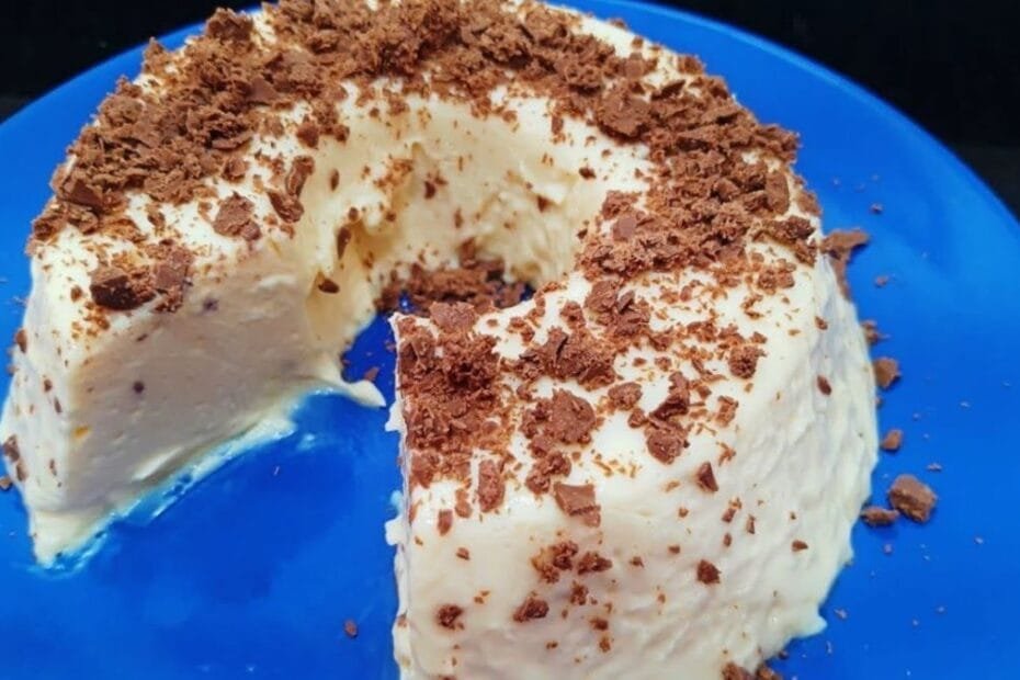 Mousse de limão com raspas de chocolate