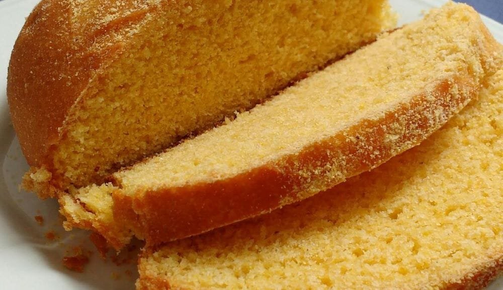 Pão de milho caseiro