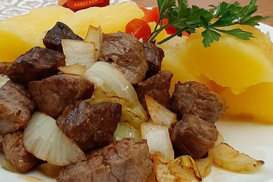 Carne de sol com mandioca