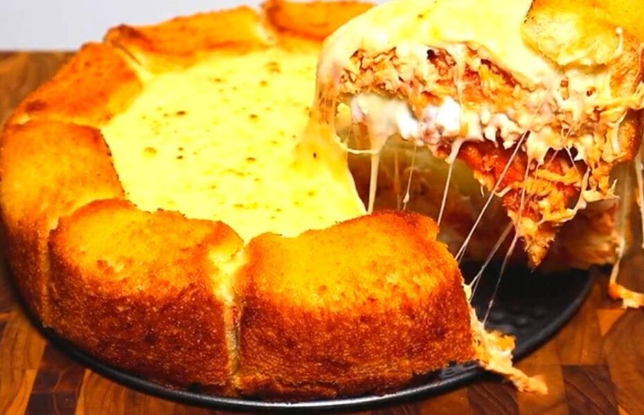 Torta de Pão de Forma e Frango