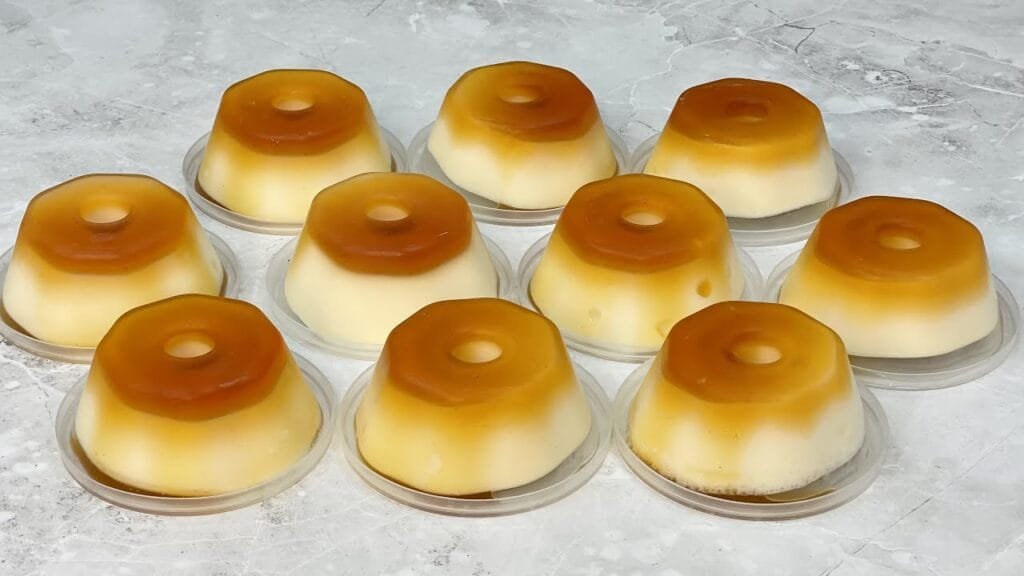 Mini pudim de leite