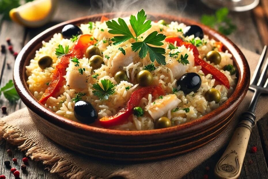 Arroz com Bacalhau à Malandrinha
