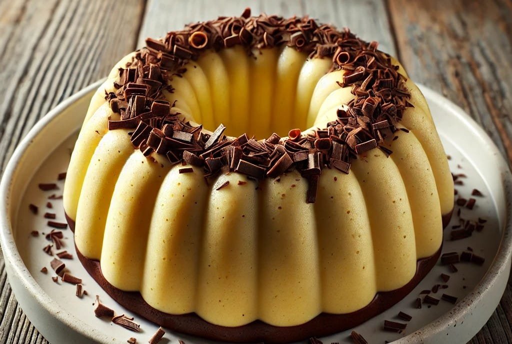 Mousse de Limão com raspas de Chocolate