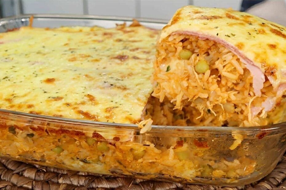 Arroz de Forno cremoso com Frango