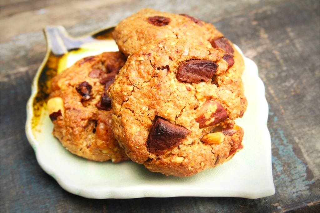 cookies de aveia com uva passas