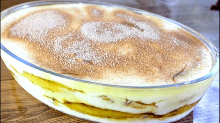 Sobremesa de Banana na Travessa