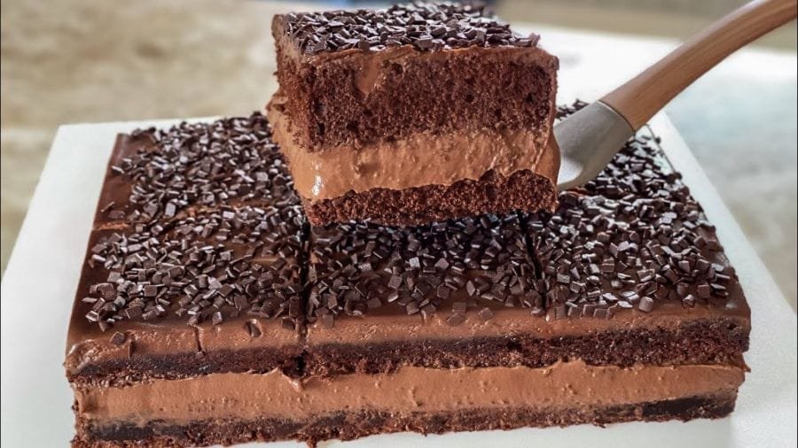 Bolo Gelado de Chocolate