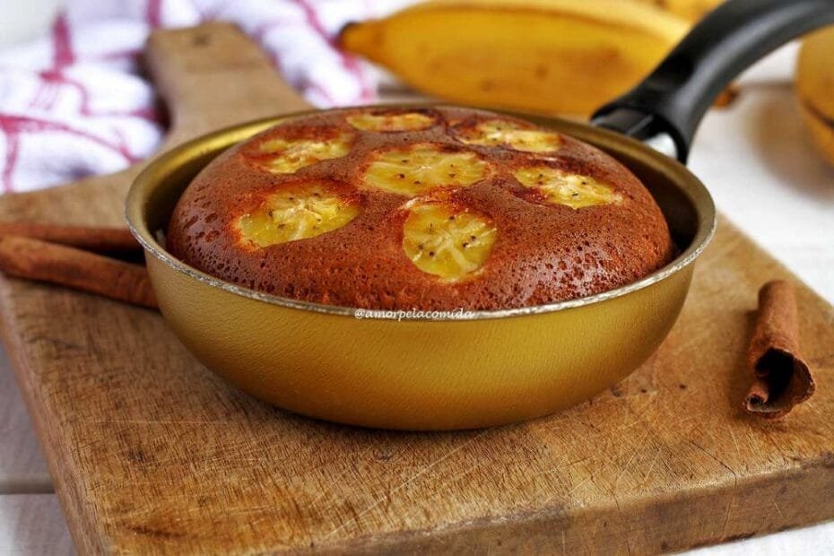 Bolo de Banana de Frigideira Fit