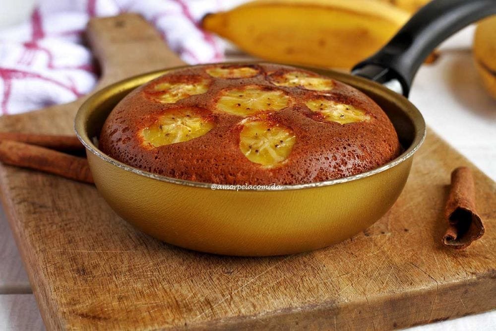 Bolo de Banana de Frigideira Fit
