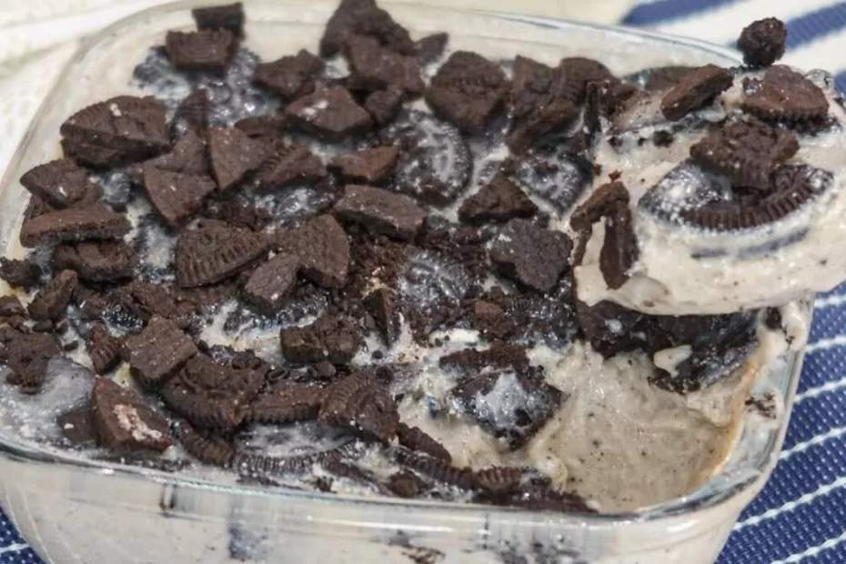 Sobremesa Gelada de Oreo (Com Apenas 3 Ingredientes)