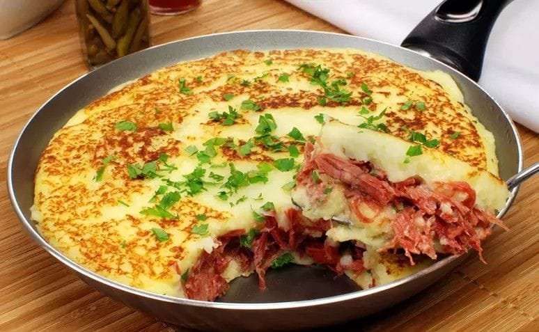 Escondidinho com Carne-Seca de Frigideira