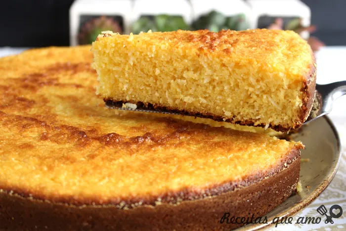 Bolo de Milho com Leite Condensado no Liquidificador