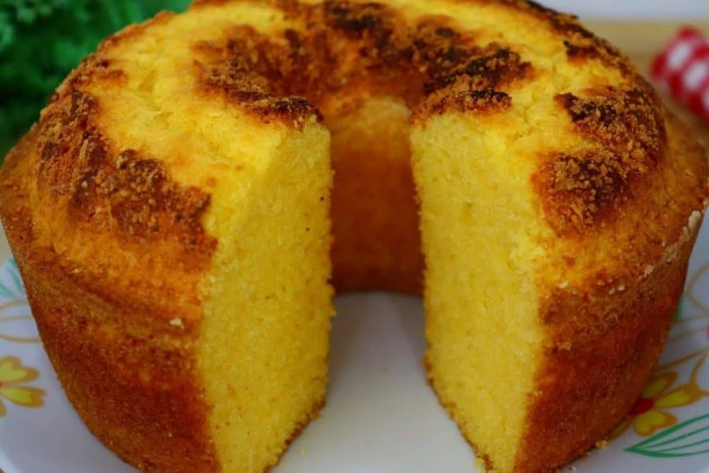 Bolo de fubá fofinho