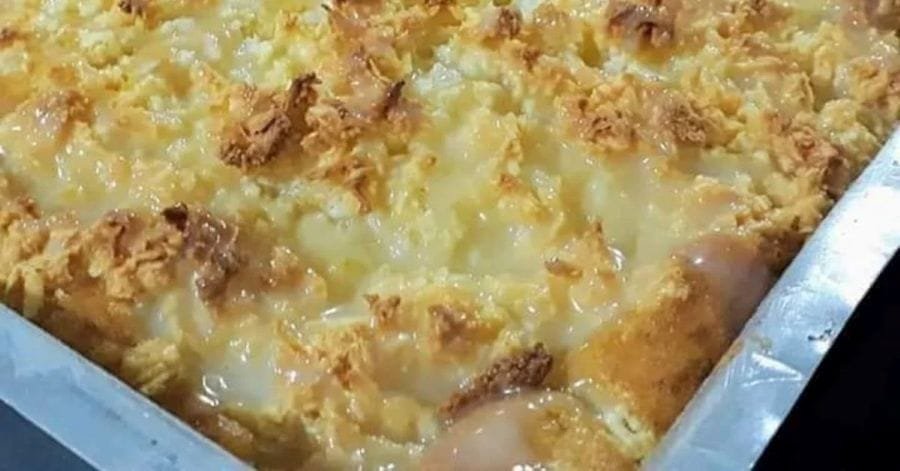 Cuca de Coco com Leite Condensado