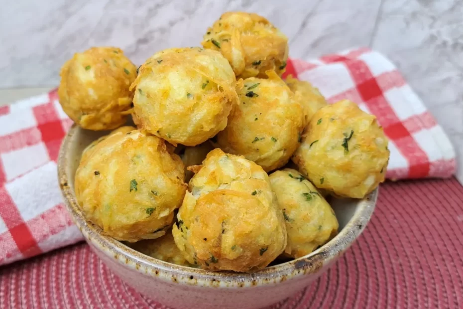 Bolinho de batata doce com frango