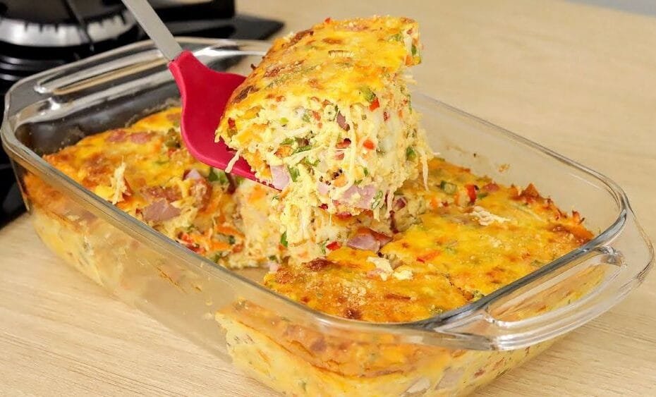 Omelete de Forno com Frango