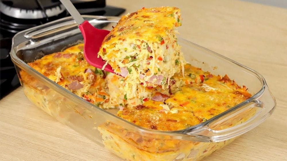 Omelete de Forno com Frango