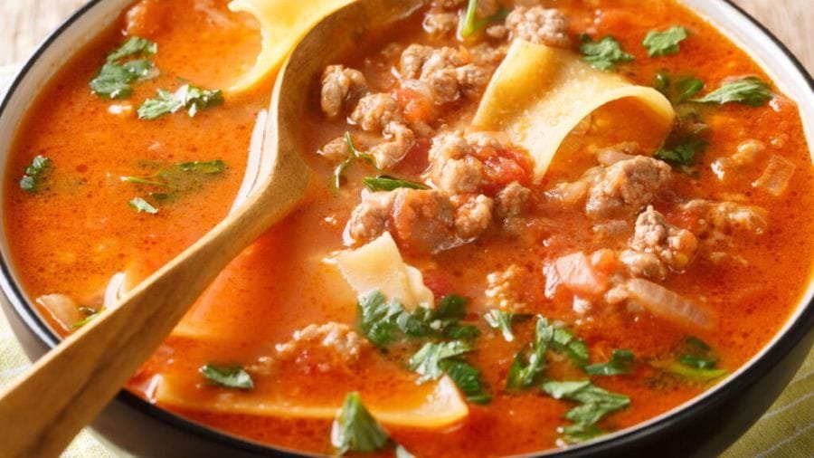 Sopa de lasanha