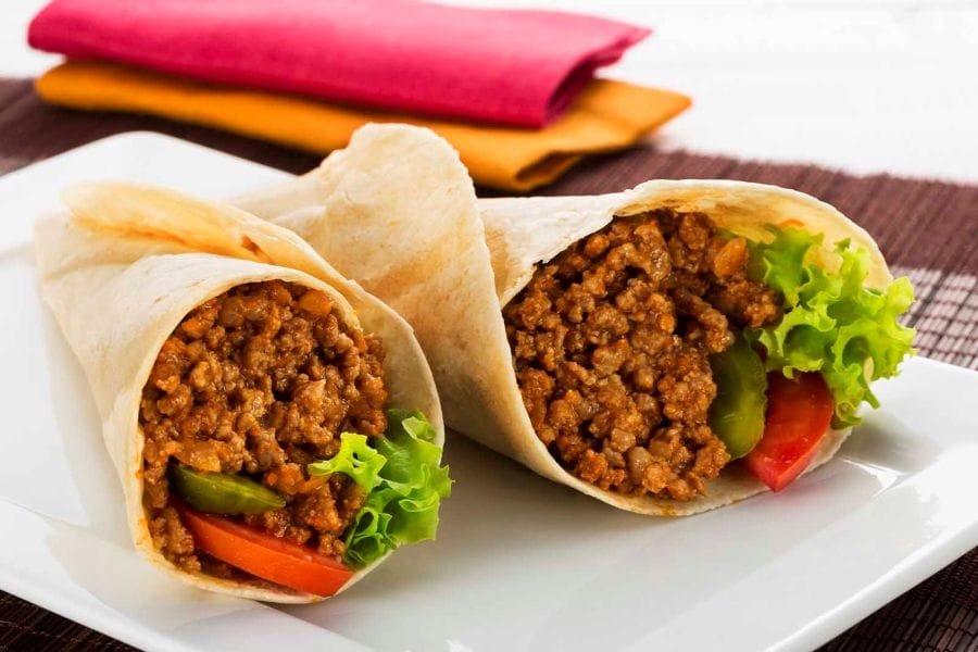 Wrap de Carne Moída
