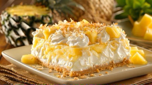 Torta Cremosa de Abacaxi no Liquidificador