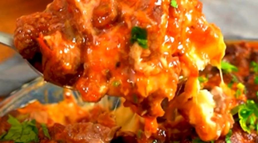 Creme de Batata Recheada com Carne