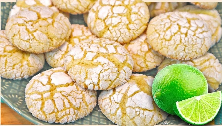 Biscoitos Craquelados de Limão