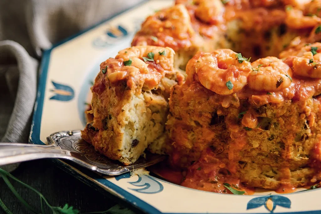 Bolo de Bacalhau com Camarão