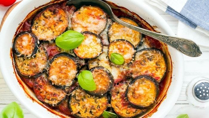 Berinjela gratinada