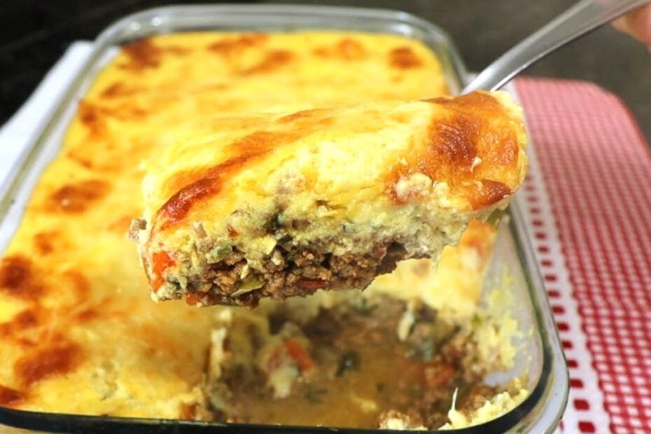 Carne Moída com Creme de Milho Gratinada