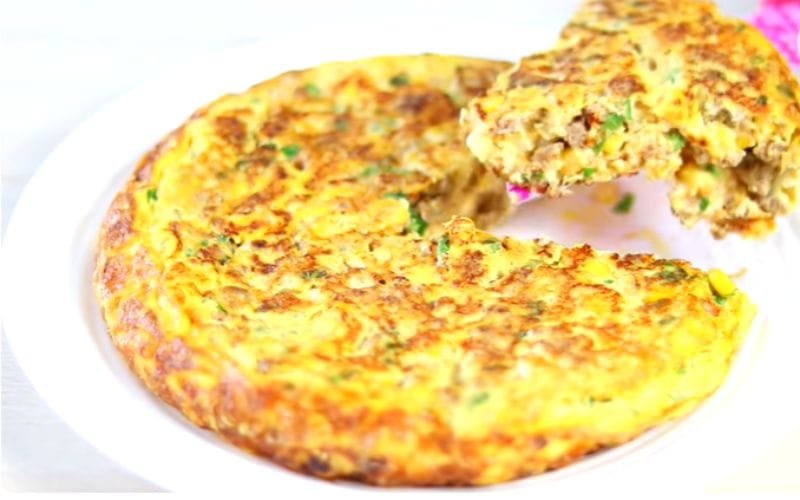 Omelete de Carne Moída