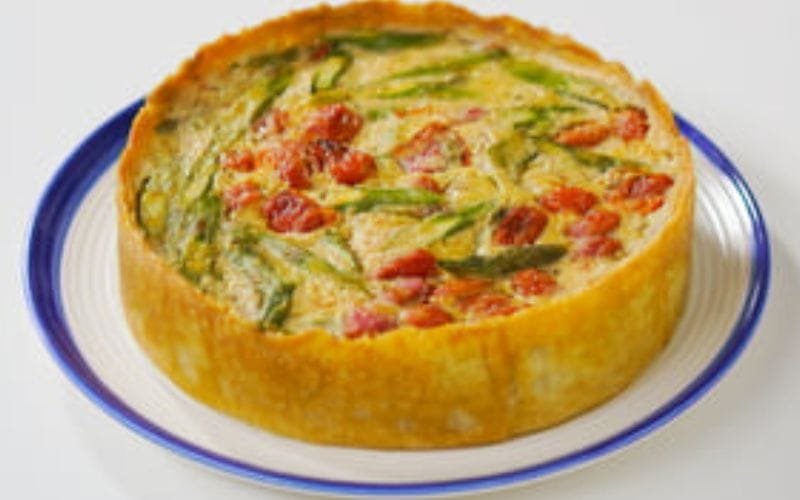 Quiche de Tomatinhos e Aspargos