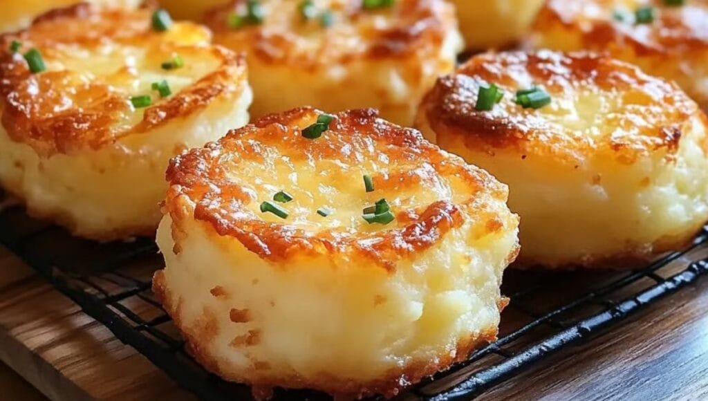 ninhos de batata com queijo