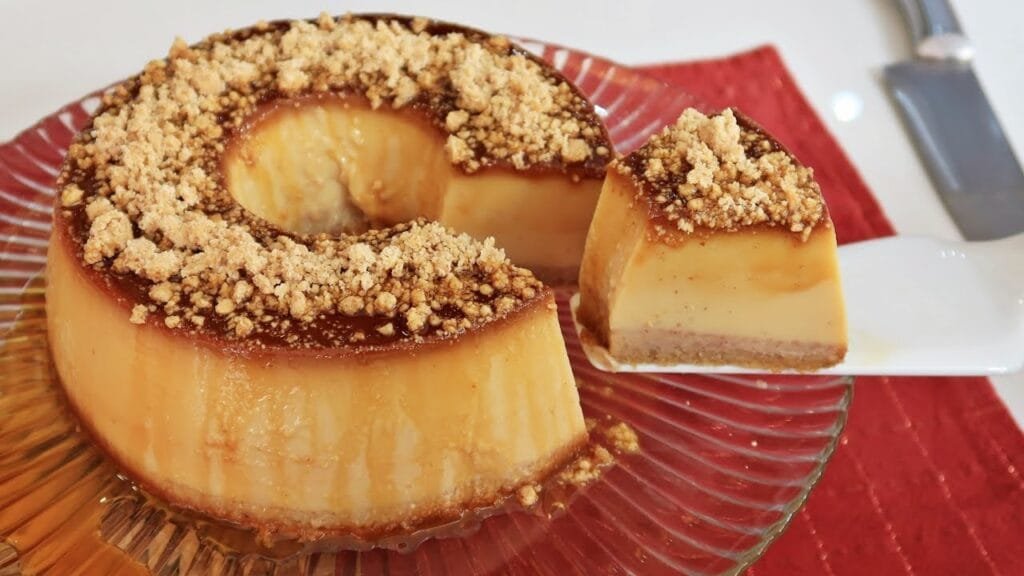 Pudim de Doce de Leite com Paçoca