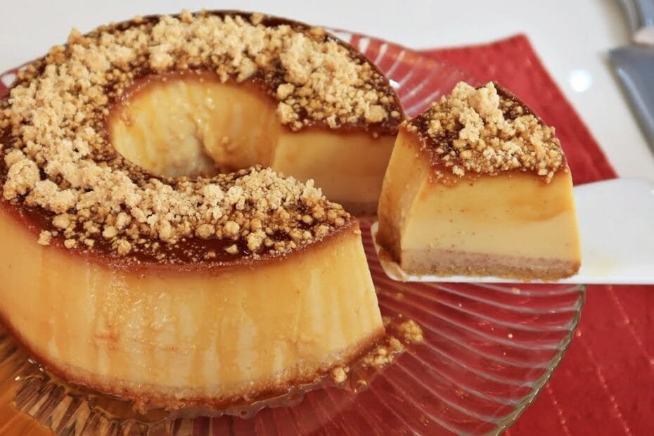 Pudim de Doce de Leite com Paçoca