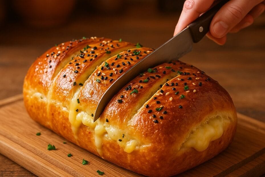 Pão turco recheado
