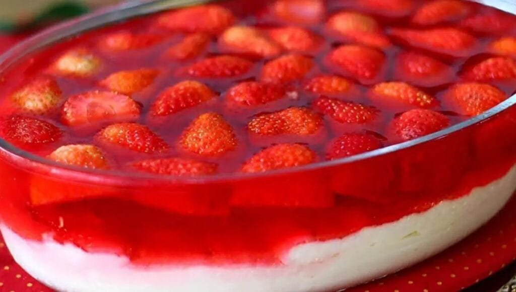 Sobremesa com Creme Ninho e Morangos