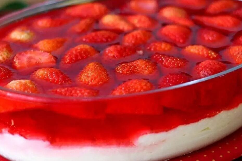 Sobremesa com Creme Ninho e Morangos