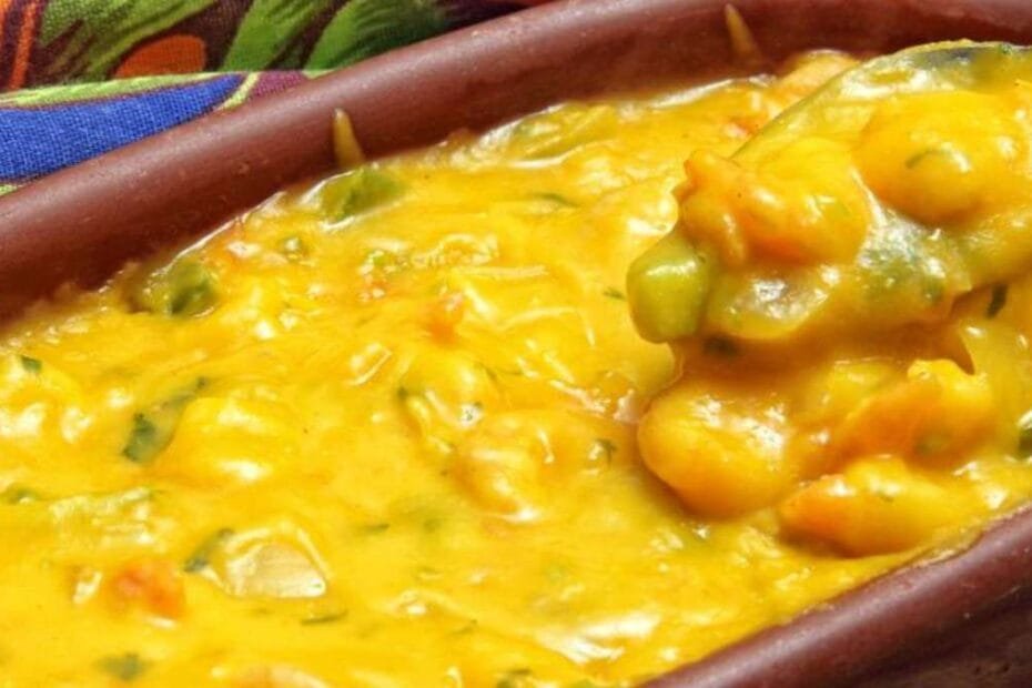 Tradicional de Camarão Cremoso ao Creme de Mandioca