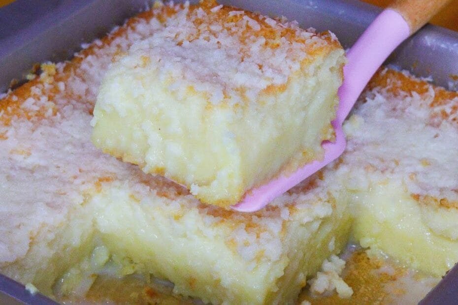 Bolo de Coco Sem Trigo e Molhadinho