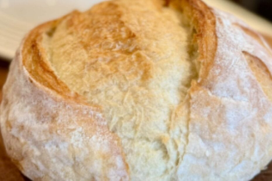 Pão com 4 Ingredientes e Sem Sovar