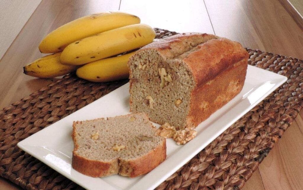 Pão de Banana com Mel Sem Glúten
