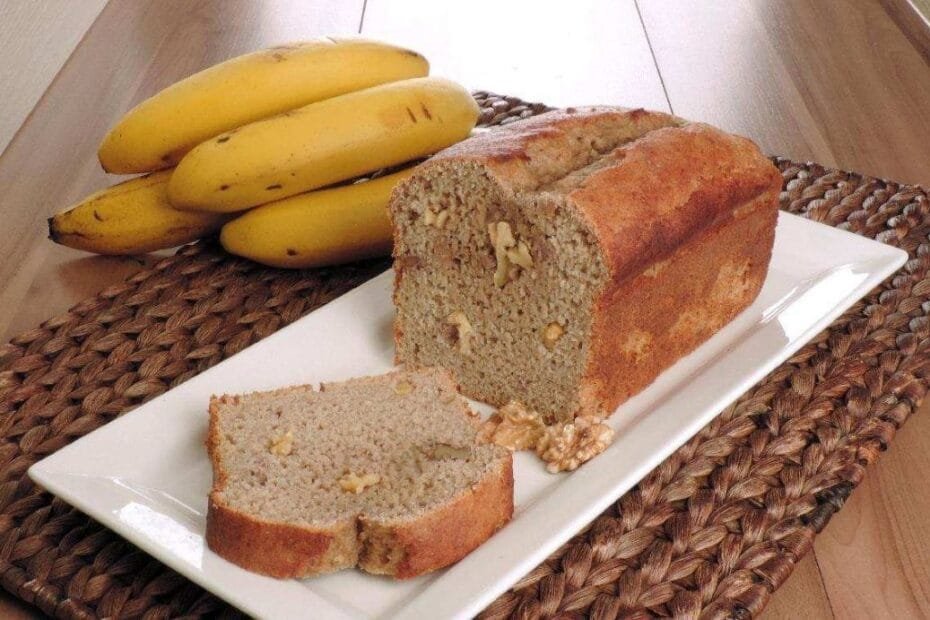 Pão de Banana com Mel Sem Glúten
